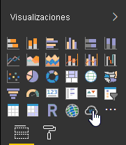 Icono de Word Cloud en el panel de visualizaciones