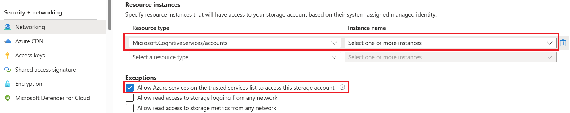 Captura de pantalla: casilla para permitir los servicios de confianza, vista del portal.