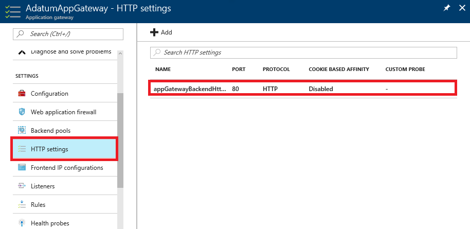 ventana de configuración de https