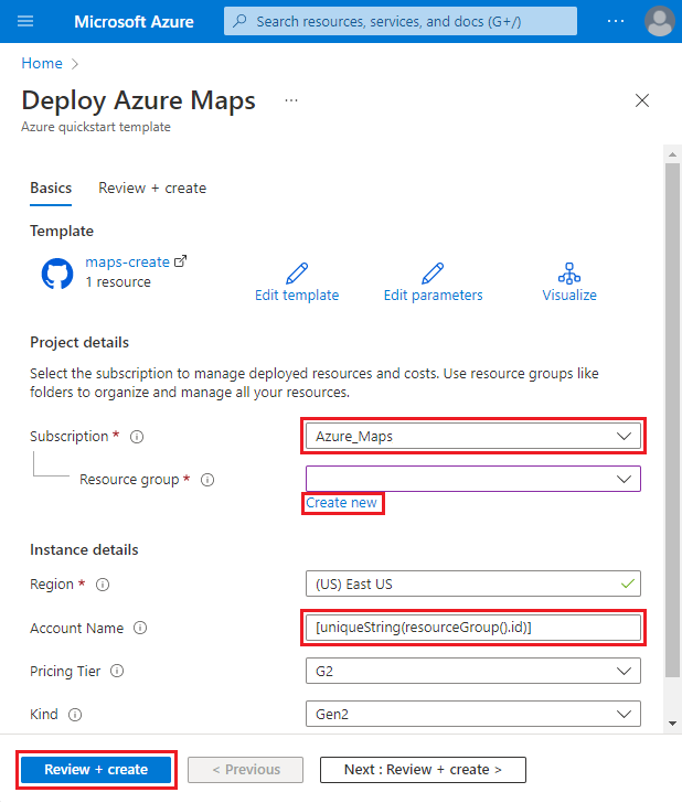 Portal de implementación de plantilla de ARM