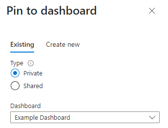 Captura de pantalla de las opciones para anclar al panel.