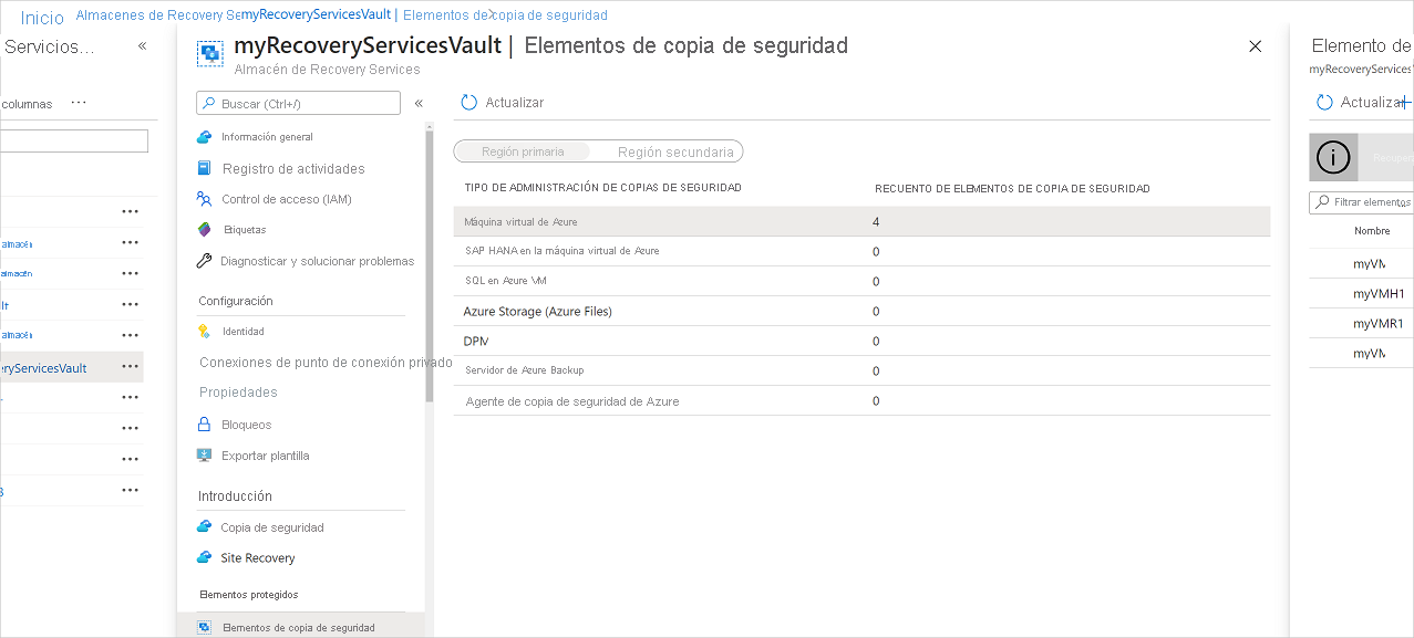 Captura de pantalla en la que se muestra la vista completa del panel con el control deslizante.