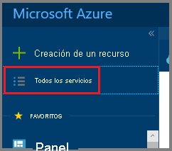 Elija la opción Todos los servicios en el menú principal