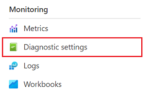 Configuración de diagnóstico en el panel de navegación