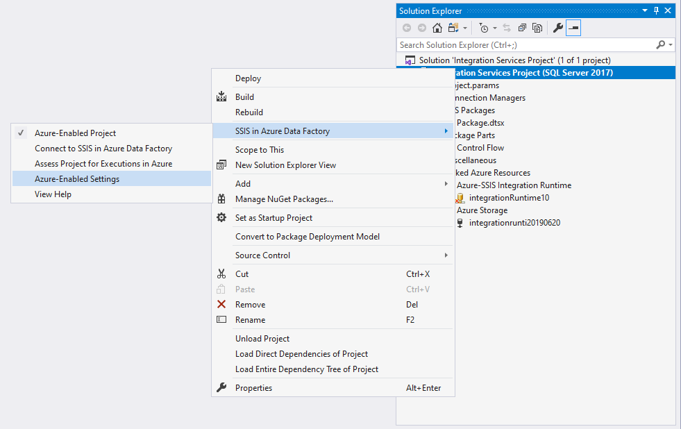 Configuración habilitada para Azure