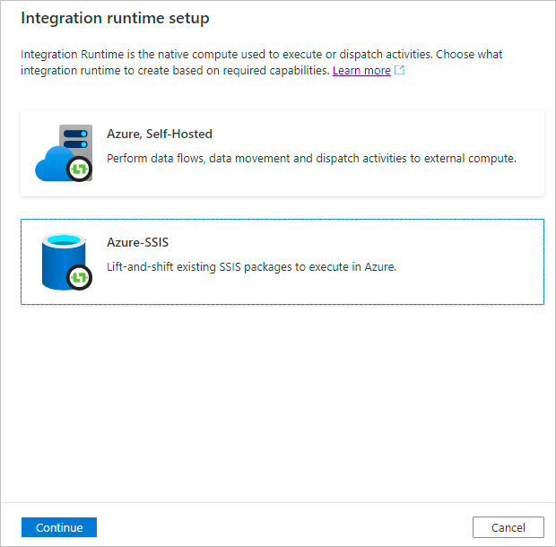 Especificación del tipo de instancia de Integration Runtime