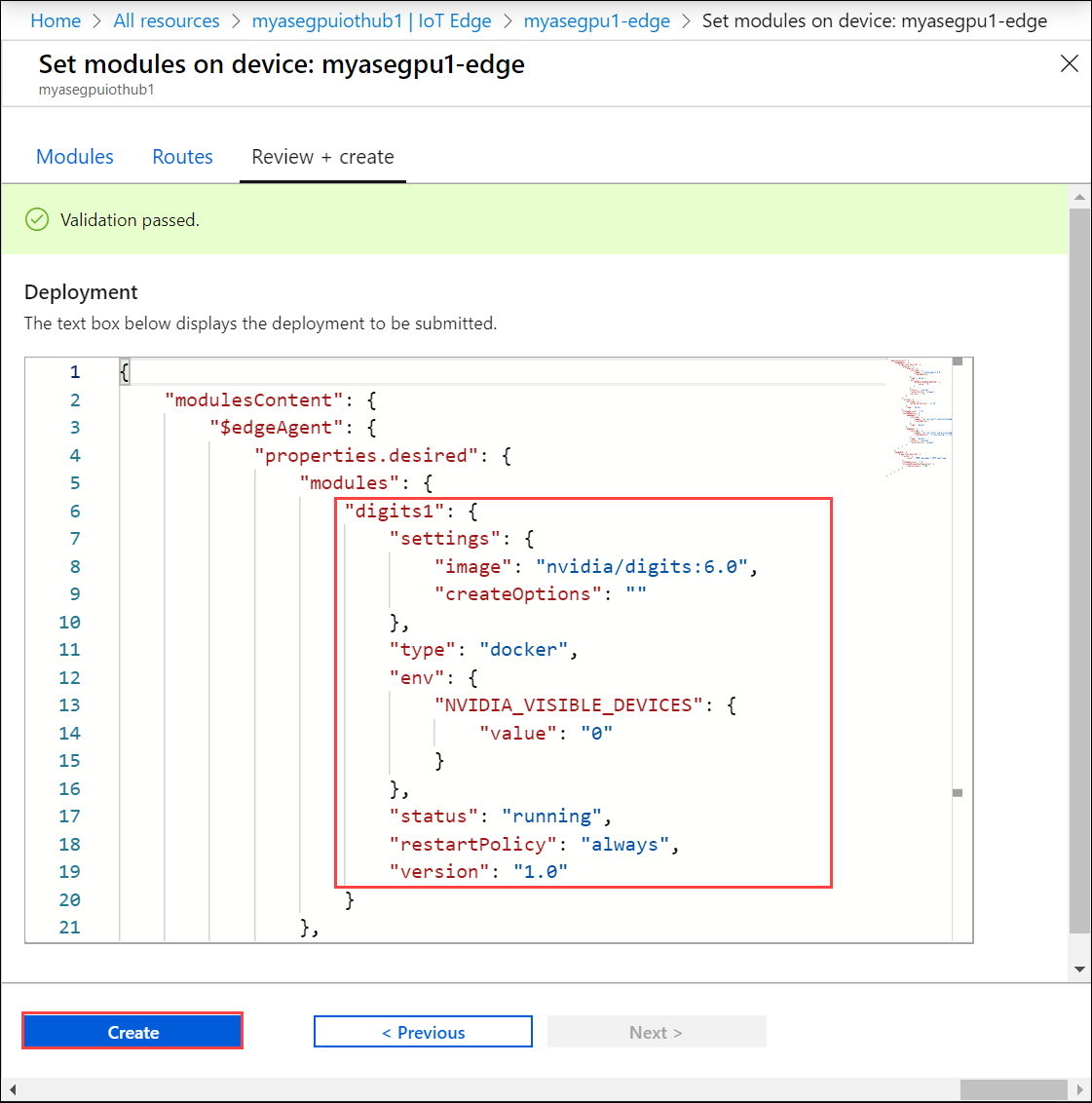 Configuración del módulo para usar la GPU 14