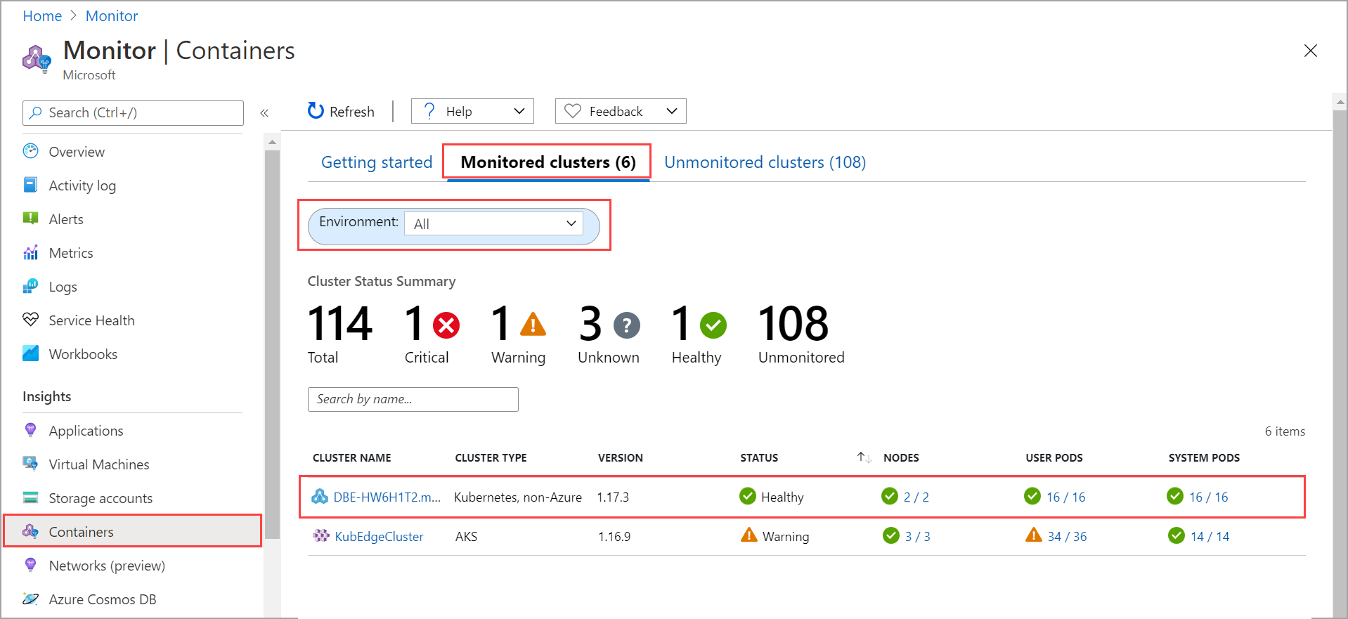 Métricas en el área de trabajo de Log Analytics