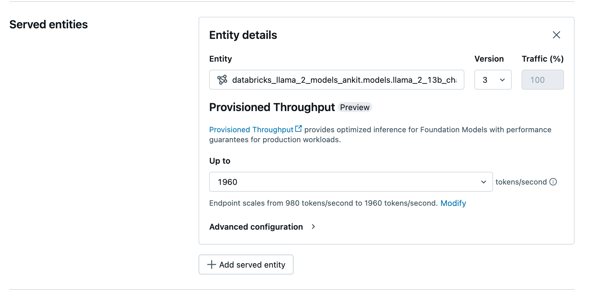 Provisioned Throughput