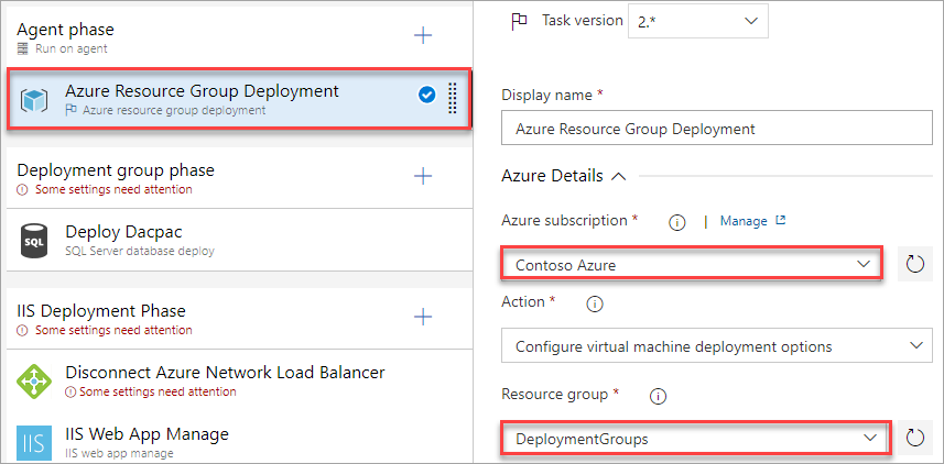 Creación de una conexión de servicio de Azure.