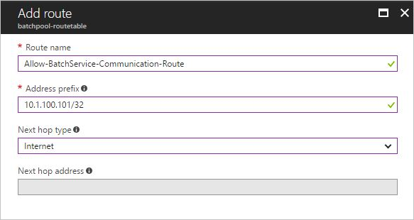 Imagen de una configuración de ruta definida por el usuario