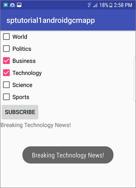 Notificaciones de noticias tecnológicas