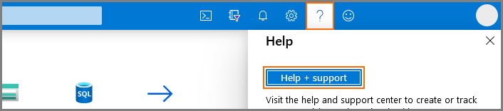 Azure portal help and support