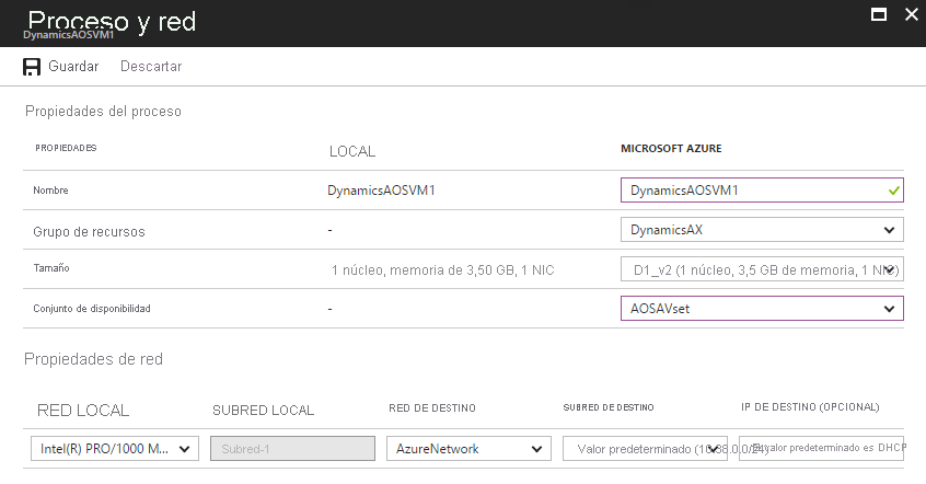 Network settings