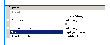 Especificar las propiedades del identificador