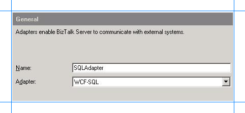 Agregar adaptador WCF-SQL a BizTalk