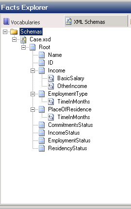 Esquema de ejemplo que se muestra en