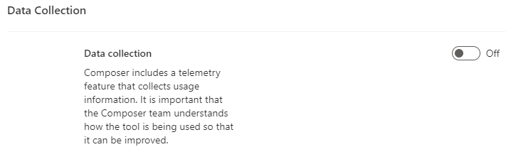 Allow data collection to improve Composer.