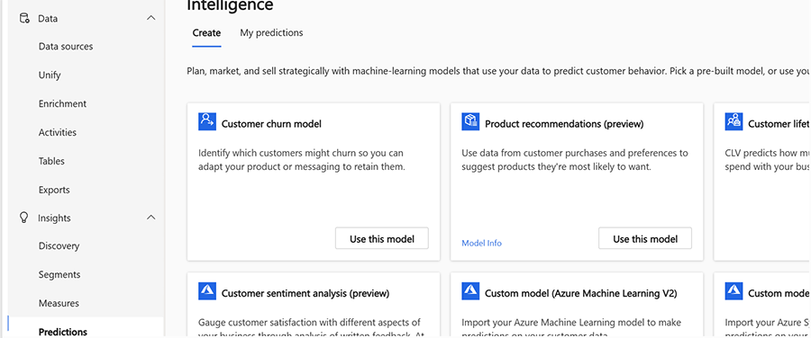 Use predicciones para analizar datos.