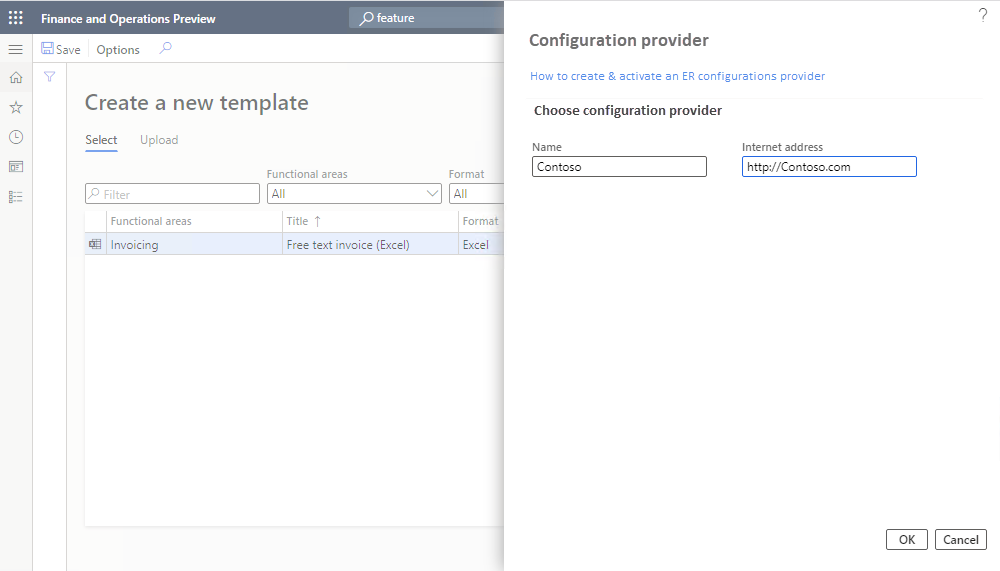 Creación de un nuevo proveedor en Business Document Management.