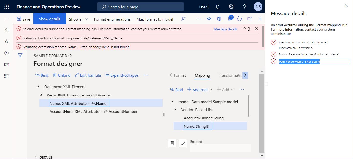 Ejecutar el formato editable en la página Diseñador de formatos.