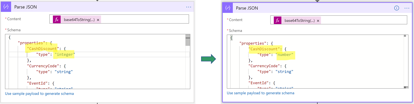 JSON data types 