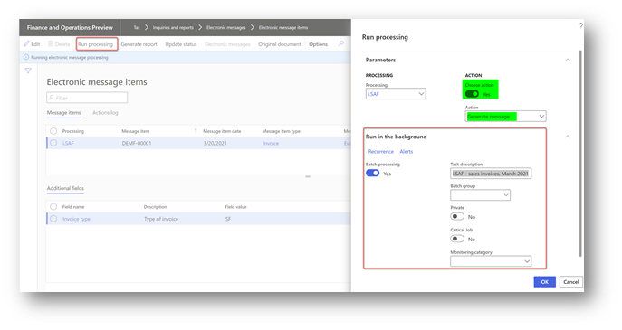 Run processing slider.