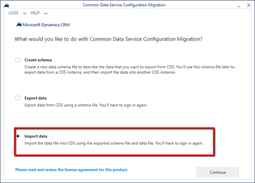 Migración de la configuración.