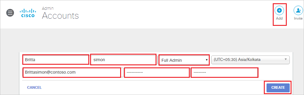 Screenshot shows the User of Accounts.