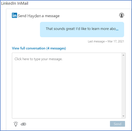 Work with Organization LinkedIn InMail