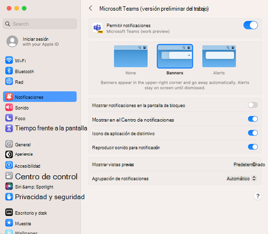 nuevos equipos para notificaciones de macOS Ventura Sonoma
