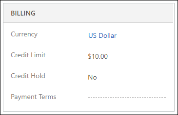 comprobar límite de crédito de la cuenta incrementado.