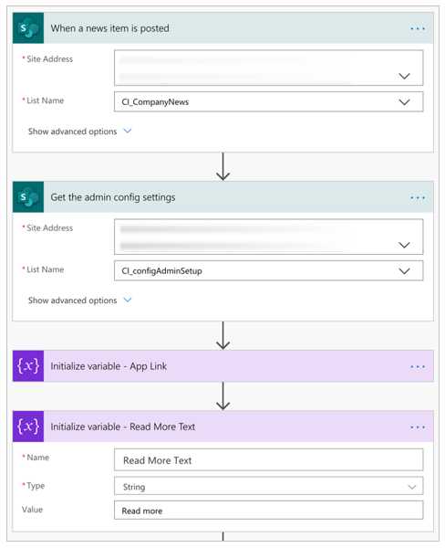 Configuración de Flow.