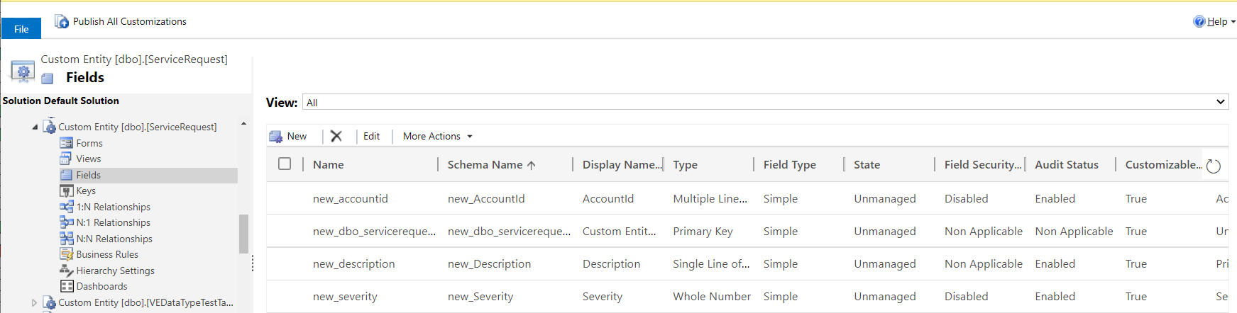 Crear columnas en una tabla virtual