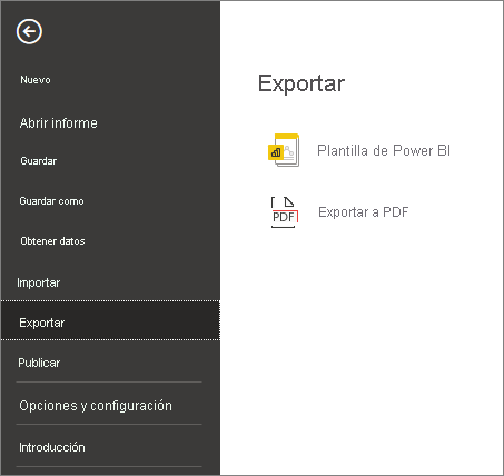 Captura de pantalla en la que se muestra Exportar a PDF desde Desktop.