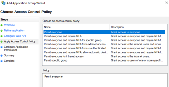 Asistente para agregar grupos de aplicaciones de AD FS 04