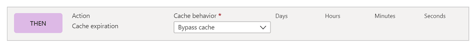 Configuración de expiración de caché.