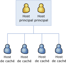 Hosts principales de clúster de caché