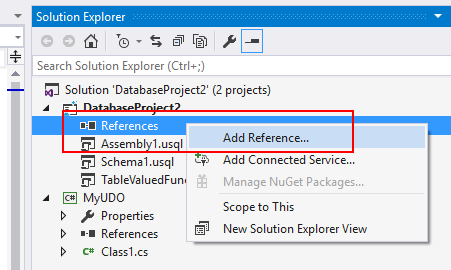 Herramientas de Data Lake para Visual Studio: adición de referencia