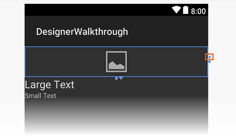 Drag to set width