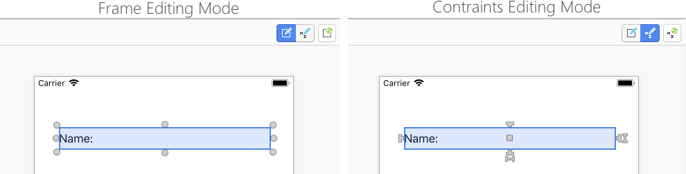 contraints modes toggle