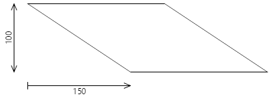 Efecto de la transformación de distorsión en un rectángulo