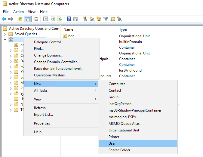 Cuadro de diálogo Usuarios de Active Directory.