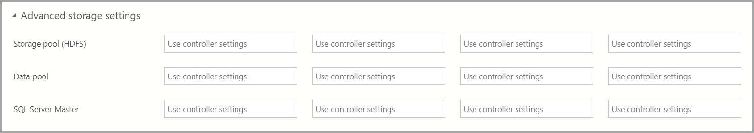 Configuración de almacenamiento avanzada