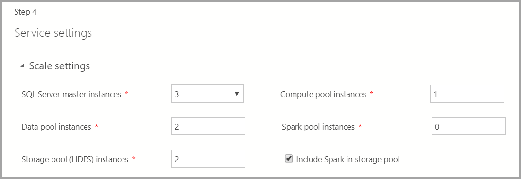 Configuración del servicio