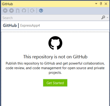 Abrir la ventana de GitHub