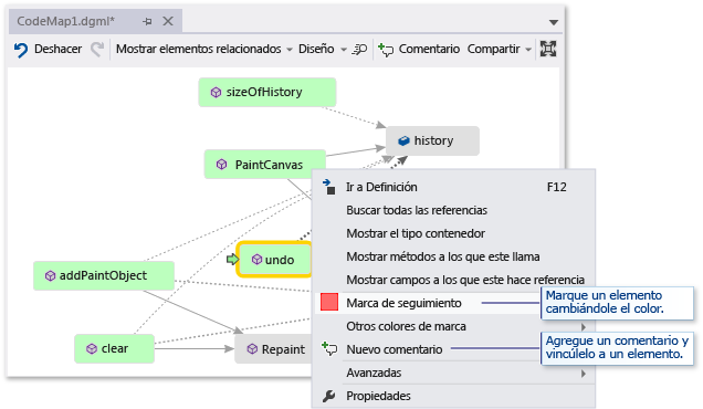 Code map - Comment and flag items for followup