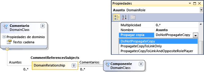 Propagates Copy property of domain role