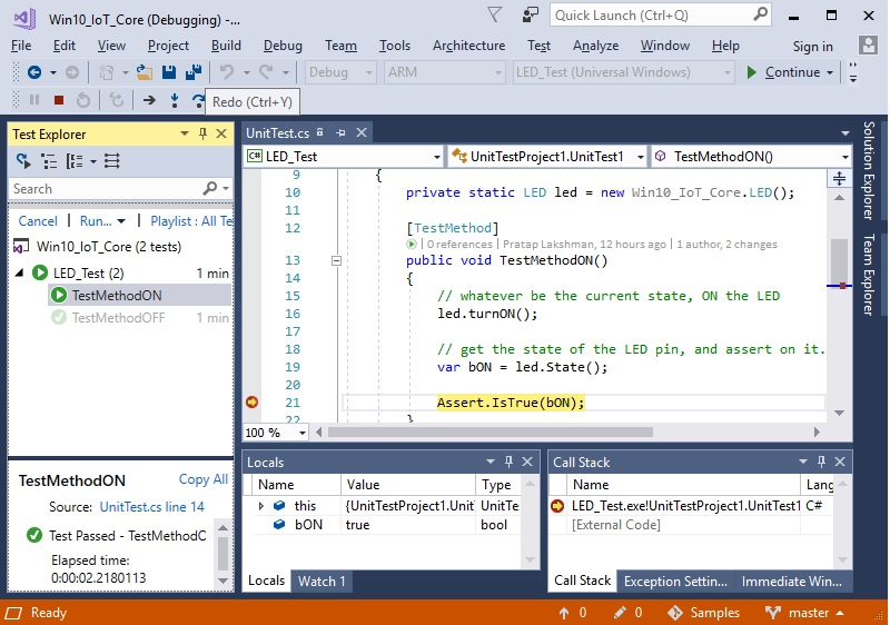 Pruebas de Win10 IoT Core