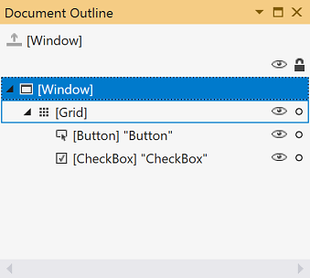 Ventana Esquema del documento en Visual Studio